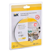 Лента светодиодная комплект белый теплый 5м 60шт/м 3000К драйвер+выключатель IP20 /IEK Лента светодиодная комплект белый теплый 5м 60шт/м 3000К драйвер+выключатель IP20 /IEK