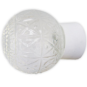 Светильник Ребус 60Вт Е27 d150мм прямой белый стекло /Элетех Светильник Ребус 60Вт Е27 d150мм прямой белый стекло /Элетех