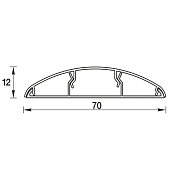  Наличник полукруглый с кабель-каналом 70х12х2200мм (20) Клен вермонт 262 /Идеал 