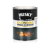 Краска с молотковым эффектом темно-коричневая 0,9л / HUSKY-KLONDIKE