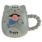 Кружка с крышкой и ложкой, 350 мл, 814493 Кружка с крышкой и ложкой, 350 мл, 814493