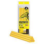 Клеевые стержни d 11мм STAYER Yellow (уп.6 шт) Клеевые стержни d 11мм STAYER Yellow (уп.6 шт)