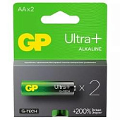  Батарейка AA G-tech  Alkaline LR6, 2шт, GP ULTRA PLUS 