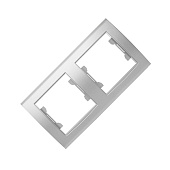 Рамка 2-м горизонт. серебр.(7949711)/UNIVersa Бриллиант Рамка 2-м горизонт. серебр.(7949711)/UNIVersa Бриллиант