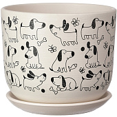 Горшок Собаки №3. 2,9л, белый бук Горшок Собаки №3. 2,9л, белый бук