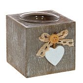  Подсвечник, L8 W8 H8 см, 3в., 754689 