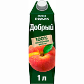 Напиток сокосодержащий Добрый Персик Яблоко 1л ТП
