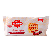  Вафли мягкие с вишневым джемом 120г 