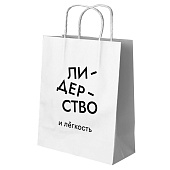 Пакет подарочный iLikeGift «Лидерство и легкость» (24х10,5х32), крафт 