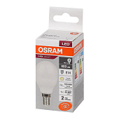 Лампа LED 10Вт Е14, шар, 3000К теплый OSRAM