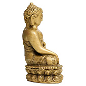  Нэцкэ фигурка «Будда на медитации», полистоун, под бронзу, 11?7.5?5.5 см 3516525 