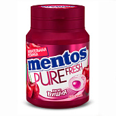  Жевательная резинка Ментос Pure Fresh Вишня, 54 гр, баночка, 8254518 