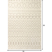 Коврик для ванной 60х90 Лонж Шегги бежевый хлопок Zenfort Коврик для ванной 60х90 Лонж Шегги бежевый хлопок Zenfort