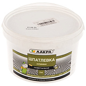 Шпатлевка акрил. универсальная для внутренних и наружных работ Лакра 3кг Шпатлевка акрил. универсальная для внутренних и наружных работ Лакра 3кг