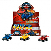 Квадроцикл инерционный на пружинных подвесках, 8,5х8х7,5 см, 168-7А Квадроцикл инерционный на пружинных подвесках, 8,5х8х7,5 см, 168-7А