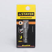 Бита с торцовой головкой, "Нат-драйвер",длина 48 мм, 8мм, 1шт /STAYER Бита с торцовой головкой, "Нат-драйвер",длина 48 мм, 8мм, 1шт /STAYER