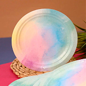 Набор бумажных тарелок 6 шт. "Радуга" (180 мм) Набор бумажных тарелок 6 шт. "Радуга" (180 мм)