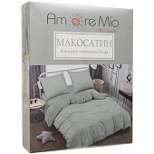  Комплект постельного белья Amore Mio BZ QR Stone, двуспальный, макосатин 