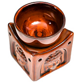  Аромалампа для эфирных масел «Голова Будды на кубе», керамика, 8.4?6.8?6.8 см, МИКС 5465302 