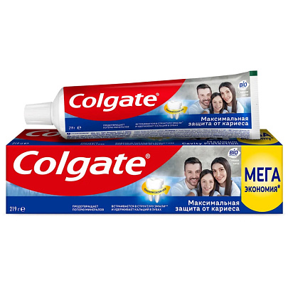  Зубная паста Colgate МаксЗащита от Кариеса СвежМята 150мл 