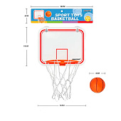 Игровой набор Баскетбол размер корзины 6х16х26см, d мяча 8см, 2283494 Игровой набор Баскетбол размер корзины 6х16х26см, d мяча 8см, 2283494
