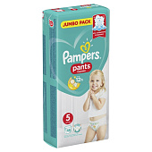  Подгузники-трусики PAMPERS Pants для мальчиков и девочек Junior (12-18 кг)48 