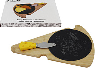  Набор для подачи сыра и закусок Сырная радость 2 предмета: сервировочная доска 28,5х20х1см, нож CBK238 