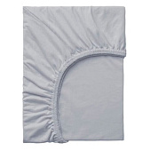 Простыня на резинке 180х200 сатин темно-серый Простыня на резинке 180х200 сатин темно-серый