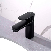 Смеситель для раковины Ника черный матовый AQ1810MB Aquatek Смеситель для раковины Ника черный матовый AQ1810MB Aquatek