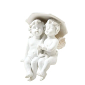  Сувенир полистоун "Белоснежные ангелочки под зонтом" 9х4,7х5,5 см МИКС 4838717 