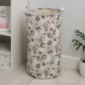  Корзина бельевая текстильная Доляна «Париж», 35х35х60 см 3572011 