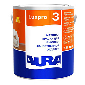 В/Д краска интерьерная высокоукрывистая AURA LUXPRO 3 2,5л В/Д краска интерьерная высокоукрывистая AURA LUXPRO 3 2,5л