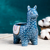 Кашпо "Лама Ама" 14х10х15см, 0,3 л,микс 7876461 Кашпо "Лама Ама" 14х10х15см, 0,3 л,микс 7876461