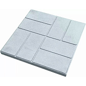 Полимер-песчанная плитка "8 кирпичей" 330х330х25, серая Полимер-песчанная плитка "8 кирпичей" 330х330х25, серая