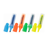  Набор текстовыделителей BRAUBERG 4 шт., АССОРТИ, "FLUO", линия 1-5 мм, 150403 