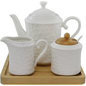  Чайный набор Мозаика 5 предметов: заварочный чайник 1, сахарница 380мл с ложкой, сливочник 350 PJ03027 