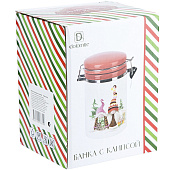 Банка для сыпучих продуктов "Рождественские гномы" 800мл 2521183 Банка для сыпучих продуктов "Рождественские гномы" 800мл 2521183