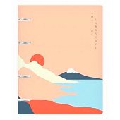 Тетрадь А5 80л на кольцах клетка soft-touch, Японские мотивы, 10815 Тетрадь А5 80л на кольцах клетка soft-touch, Японские мотивы, 10815