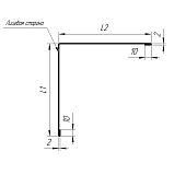  Планка угла наружного 0,4х50х50 L=2м (RAL 8017 Шоколадно-коричневый) 