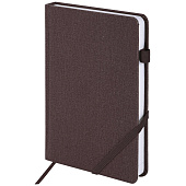 Ежедневник А5 недатированный 138x213мм BRAUBERG Finest под кожу, резинка, 136л, коричневый, 111870 Ежедневник А5 недатированный 138x213мм BRAUBERG Finest под кожу, резинка, 136л, коричневый, 111870