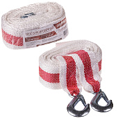  Трос ленточный 12т 10м 2 крюка SKYWAY 70мм в пакете 