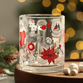 Кружка новогодняя стеклянная «Новогодний уют», 300 мл 9657815 Кружка новогодняя стеклянная «Новогодний уют», 300 мл 9657815