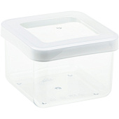 Емкость д/сып.прод. 0,5л Степ квадр. 10х10х7см белый М1290 Емкость д/сып.прод. 0,5л Степ квадр. 10х10х7см белый М1290