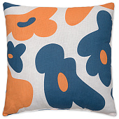  Подушка декоративная 40х40 Радушная хозяйка флористика, синий 