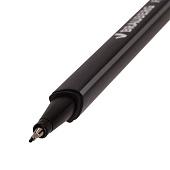  Ручка капиллярная черная (линер) Brauberg Aero, трехгранная, металлический наконечник, 0,4 мм,142252 