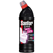 Чистящий гель для сантехники SANFOR WC gel SPECIAL BLACK 100% сила розовый 1000мл Чистящий гель для сантехники SANFOR WC gel SPECIAL BLACK 100% сила розовый 1000мл