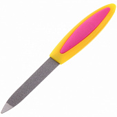  Пилка для ногтей металлическая Ultramarine - Радуга, цвет ручки микс, 14 см, 480-554 