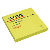  Блок для записей 76х76 100л deVENTE НЕОН зеленый клей (12/216) /2010330/ 