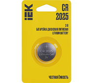 Батарейка CR2025 Lithium(1шт/бл) IEK