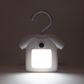  Ночник Футболка LED датчик освещ АААх3 магнитн белый /ЭРА 